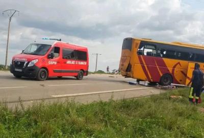 Côte d'Ivoire : deux personnes tuées après un carambolage impliquant un car de transport de 70 places sur la route de Sakassou (Pompiers)
