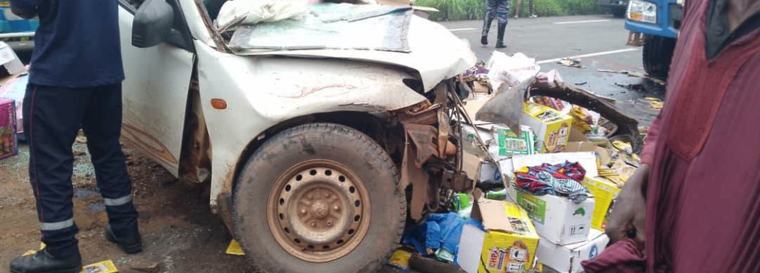 Accident mortel sur l’axe Man–Duékoué : un chauffeur tué dans une collision