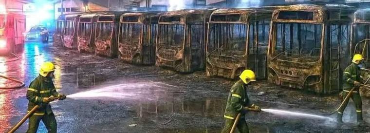 Koumassi : 40 bus détruits dans un incendie au dépôt de la SOTRA